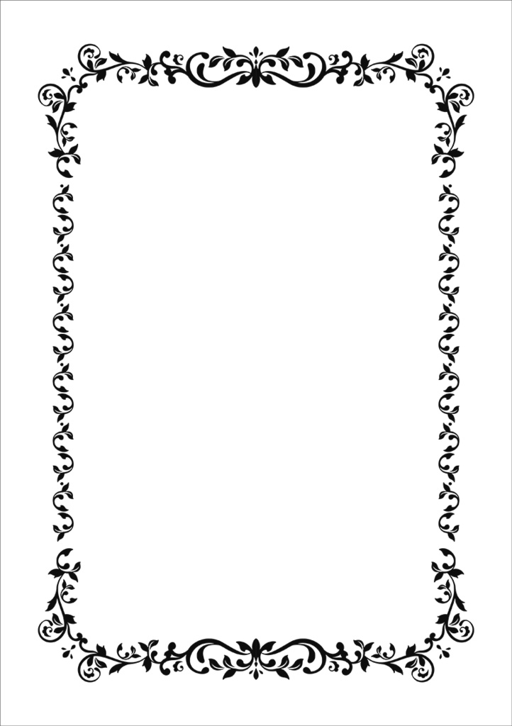 【印刷用】クラシック調フレーム素材