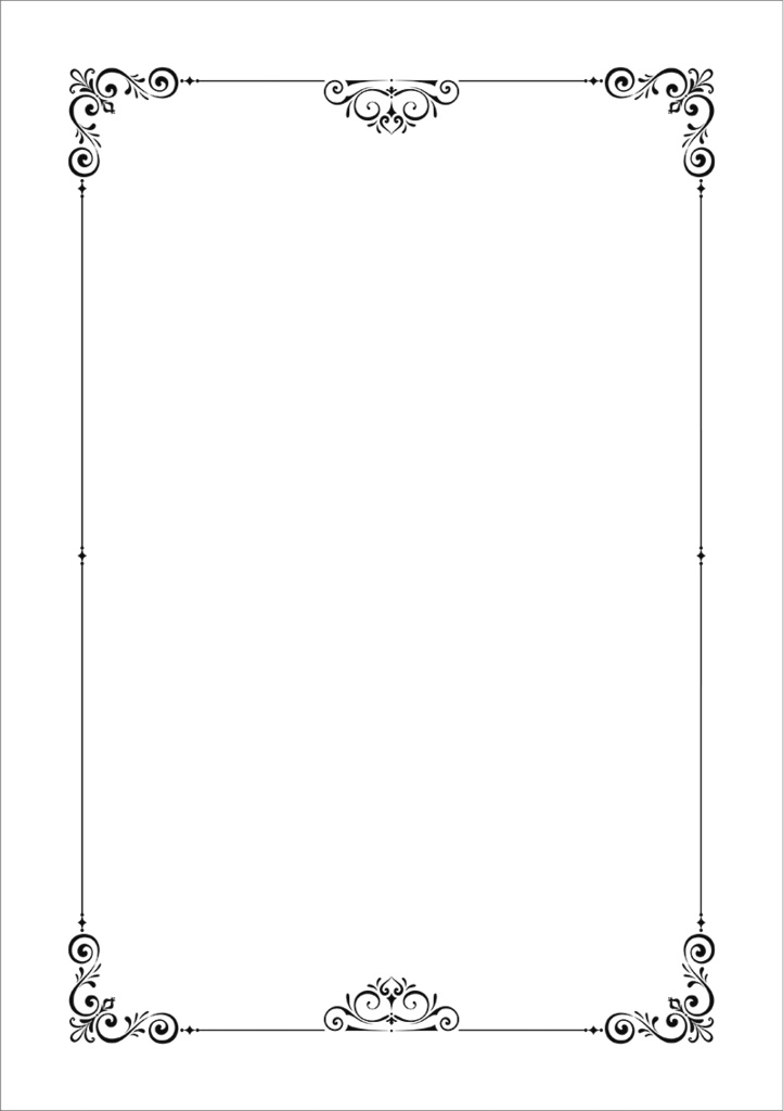 【印刷用】クラシック調フレーム素材