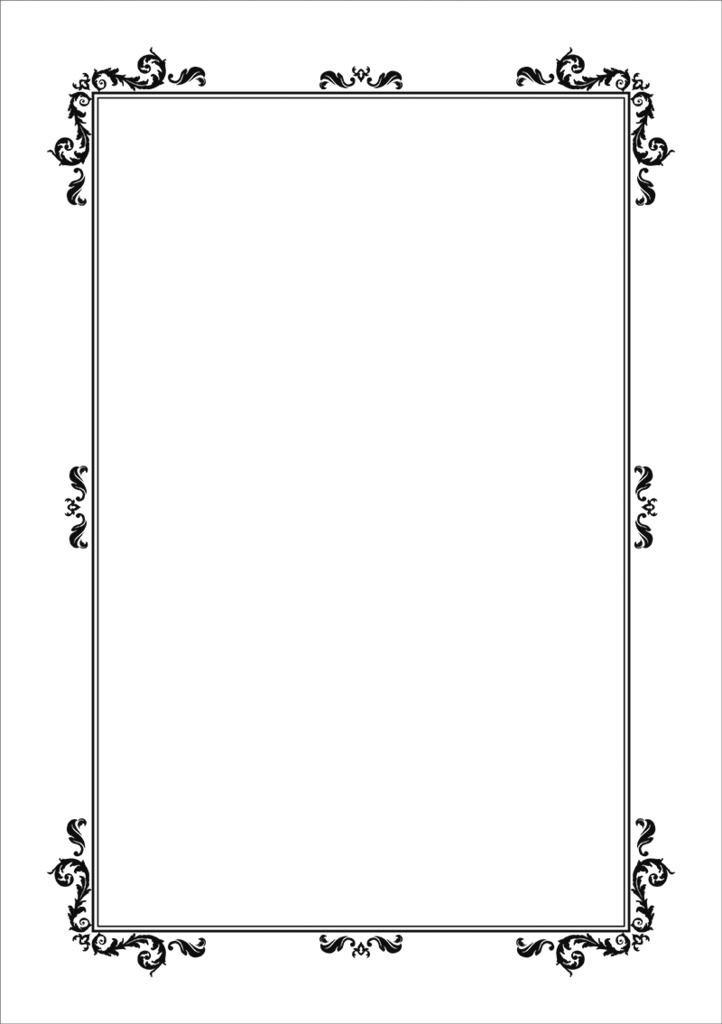 【印刷用】クラシック調フレーム素材