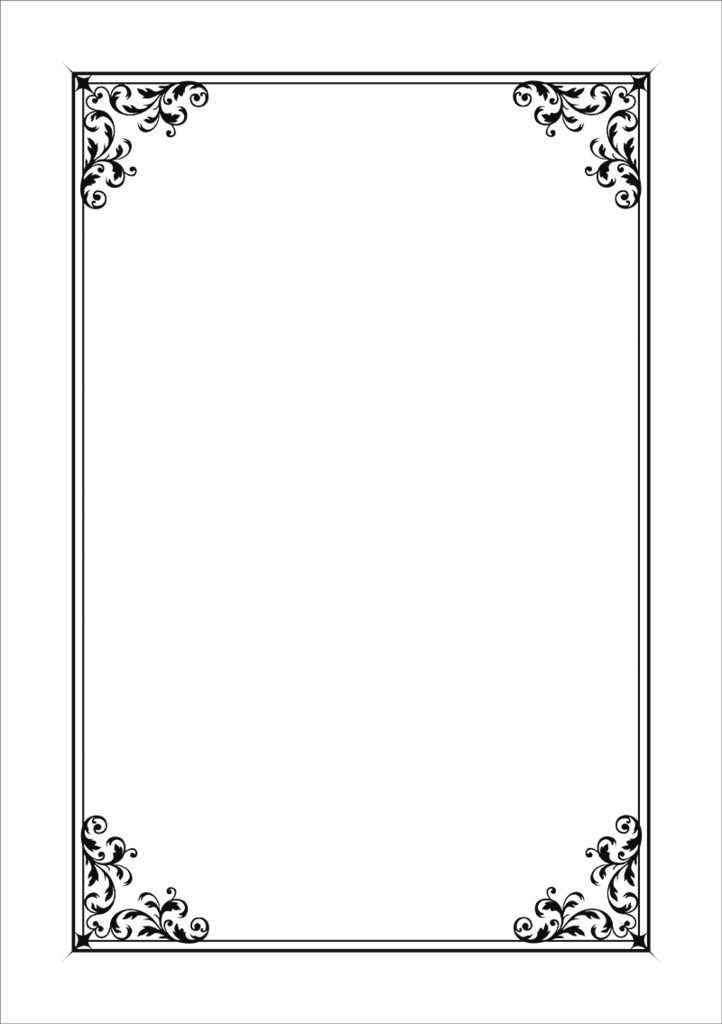 【印刷用】クラシック調フレーム素材