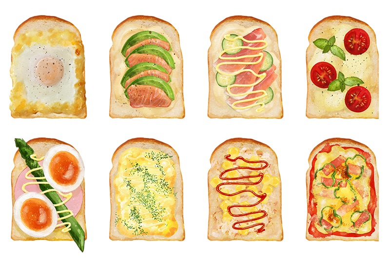 【印刷用】食べ物イラスト素材