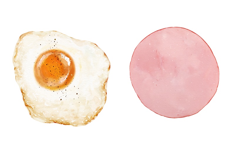 【印刷用】食べ物イラスト素材