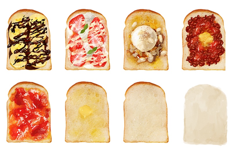 【印刷用】食べ物イラスト素材