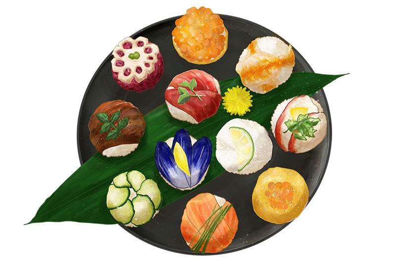 【印刷用】食べ物イラスト素材