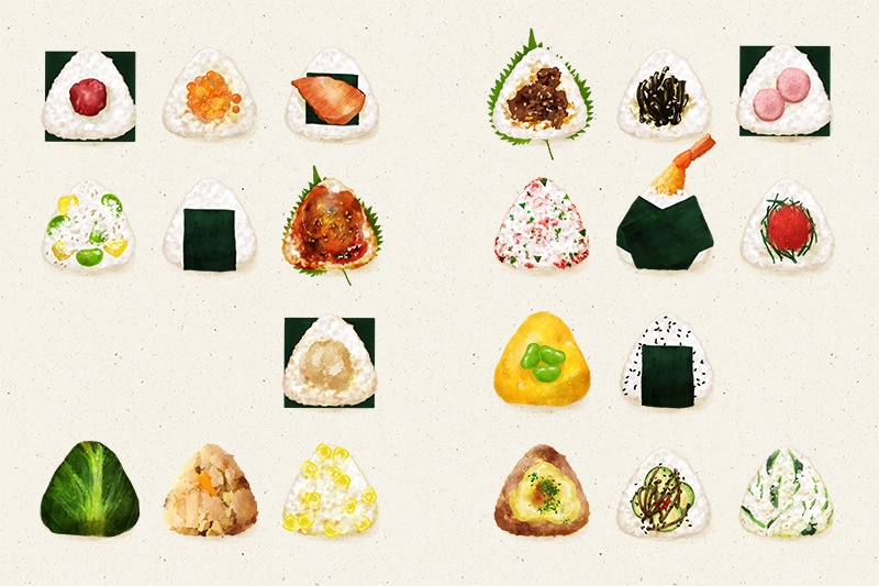 【印刷用】食べ物イラスト素材