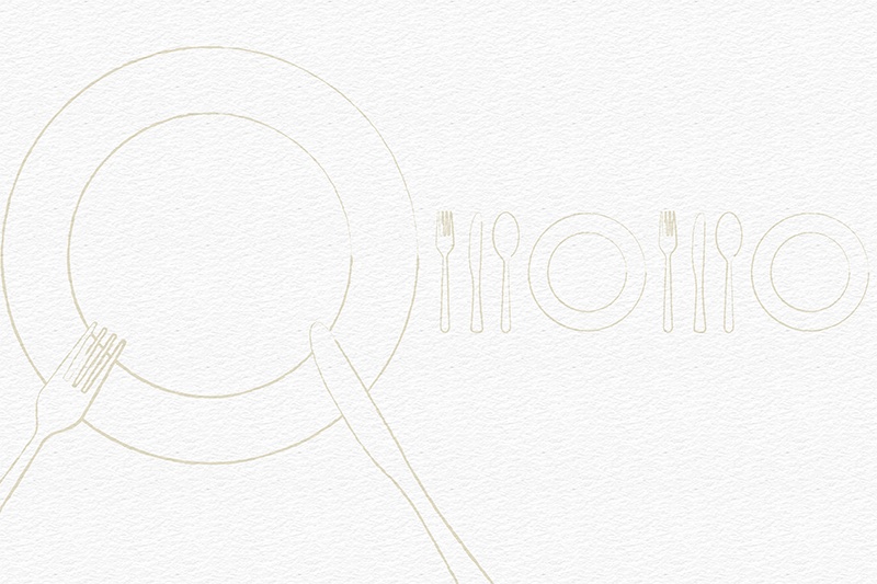 【印刷用】水彩イラスト「食べ物」