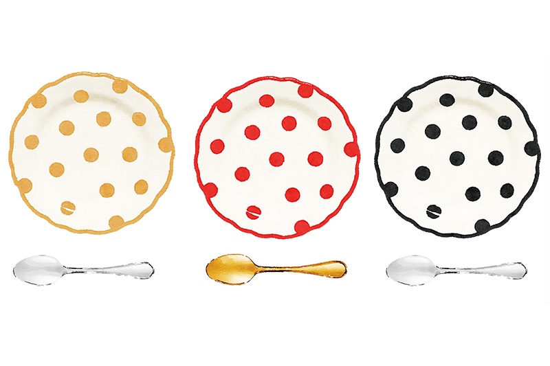 【印刷用】水彩イラスト「食べ物」