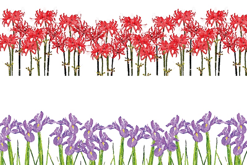 【印刷用】水彩イラスト「花」