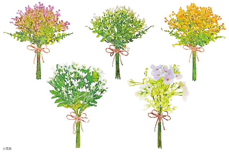 【印刷用】水彩イラスト「花」