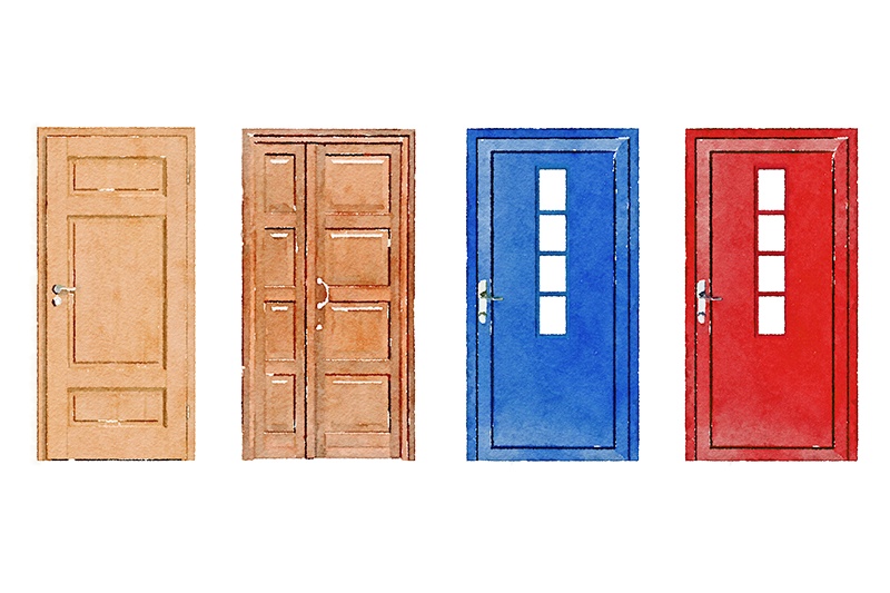 【印刷用】水彩イラスト「インテリア」