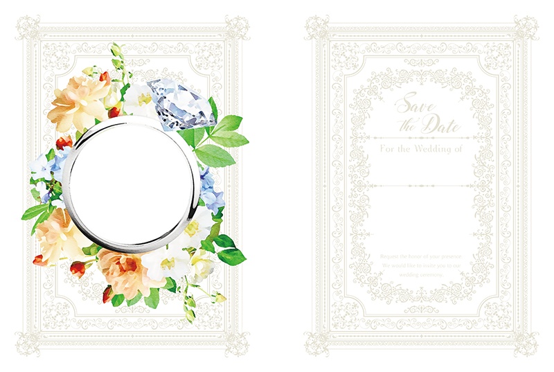 【印刷用】洋風結婚式イメージ素材