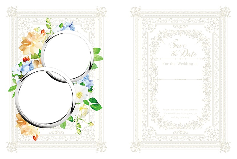 【印刷用】洋風結婚式イメージ素材