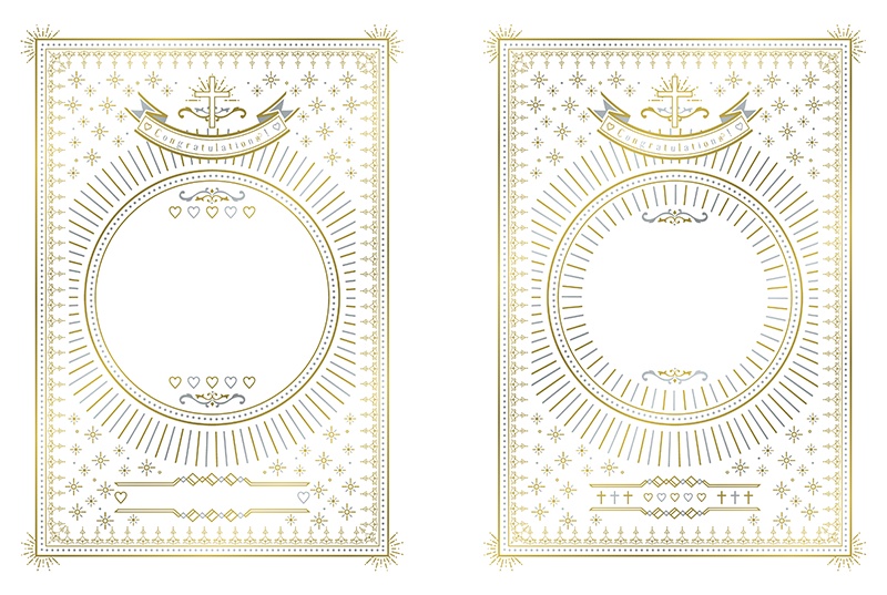 【印刷用】洋風結婚式イメージ素材