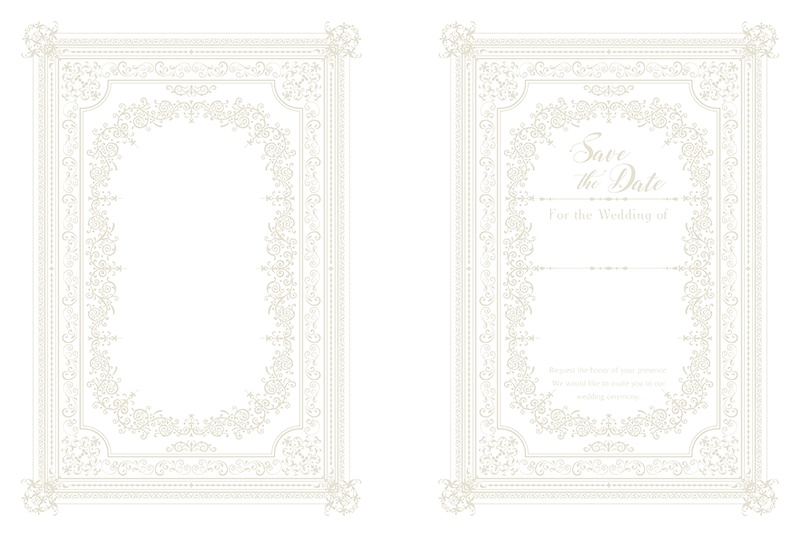 【印刷用】洋風結婚式イメージ素材