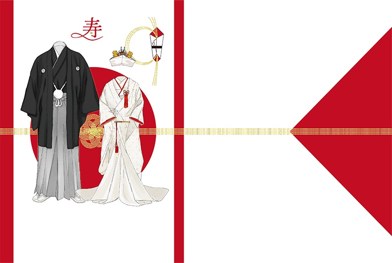 【印刷用】和風結婚式イメージ素材