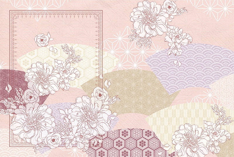 【印刷用】和風レトロ素材