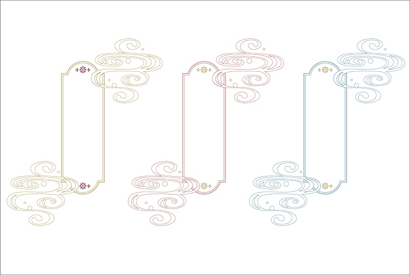 【印刷用】和風レトロ素材