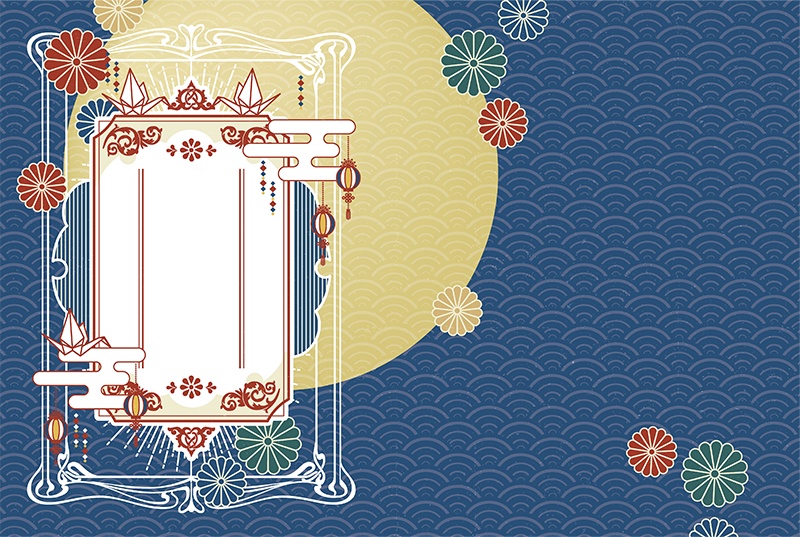 【印刷用】和風レトロ素材