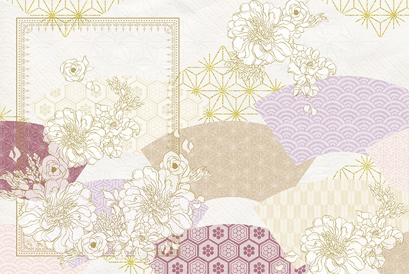 【印刷用】和風レトロ素材