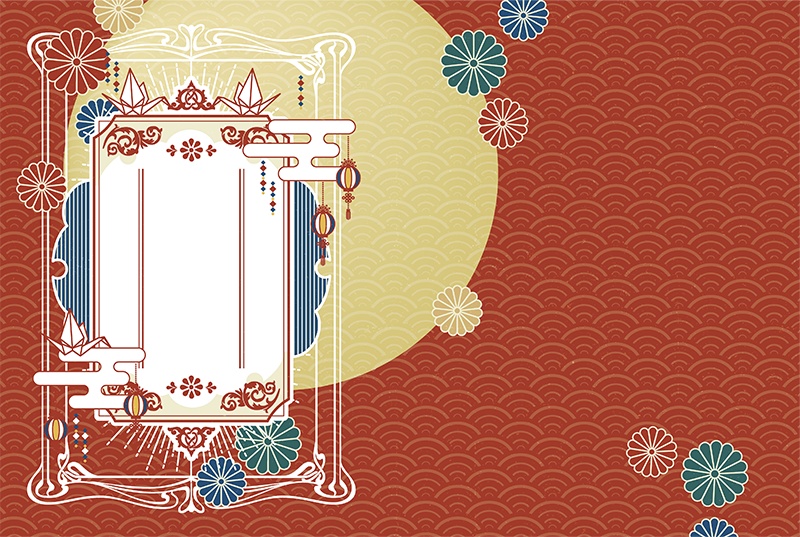 【印刷用】和風レトロ素材