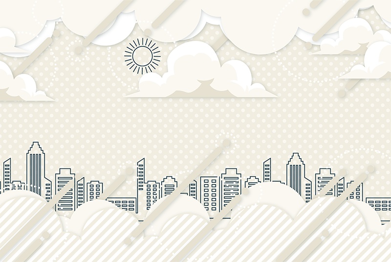 【印刷用】ポップな図形パターン素材