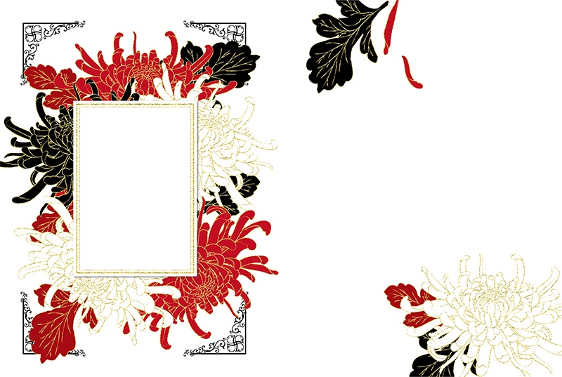 【印刷用】菊の花の素材