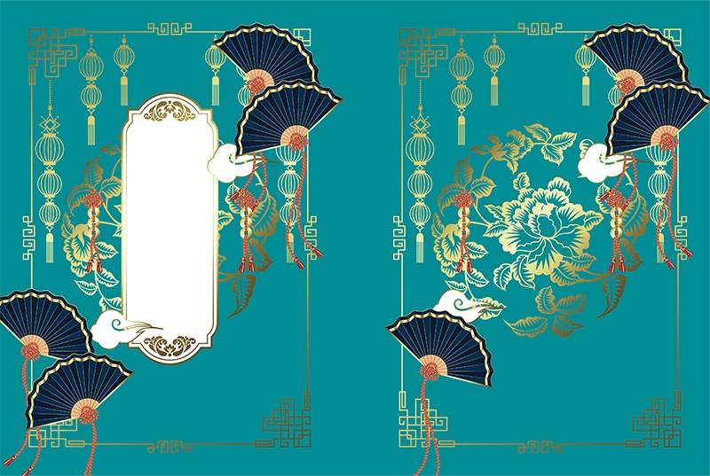 【印刷用】中華風デザイン素材