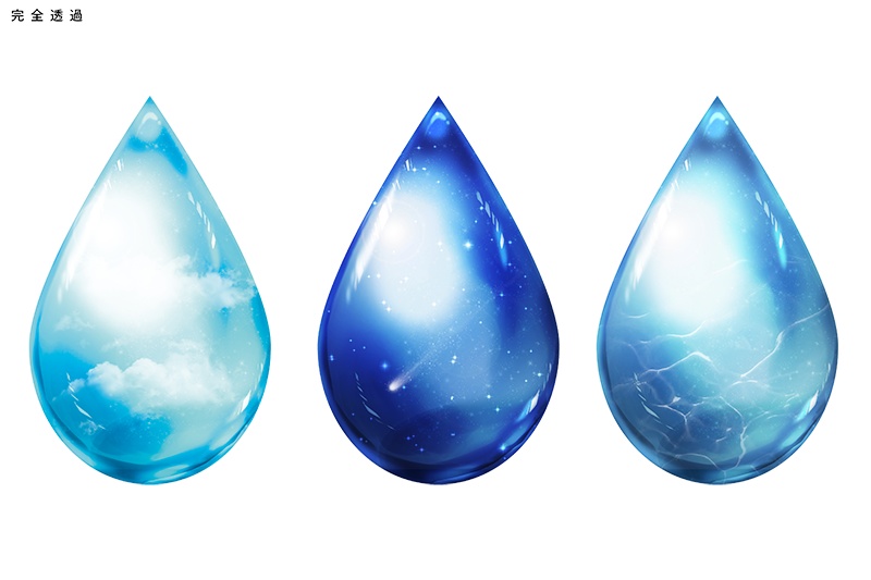 【印刷用】雨の素材詰め合わせ