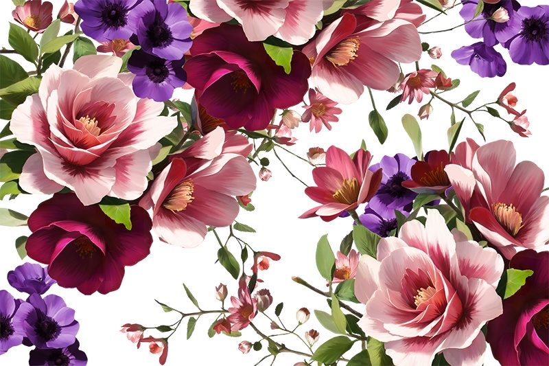 【印刷用】花の素材