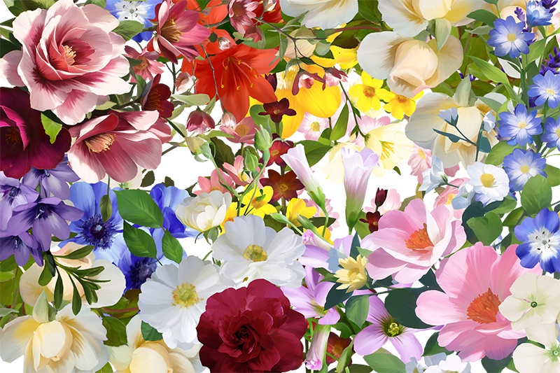 【印刷用】花の素材