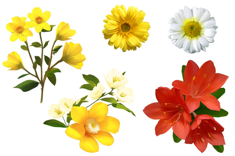 【印刷用】花の素材