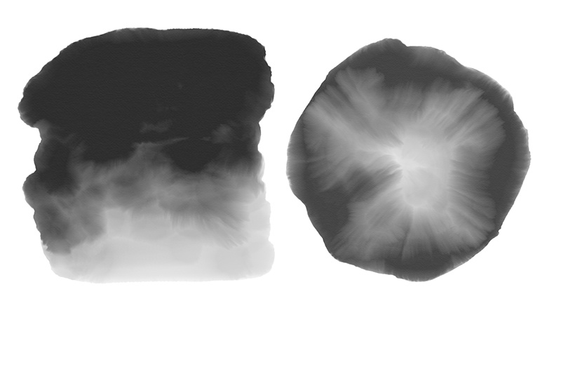 【印刷用】アルコールインクと水彩などのテクスチャ