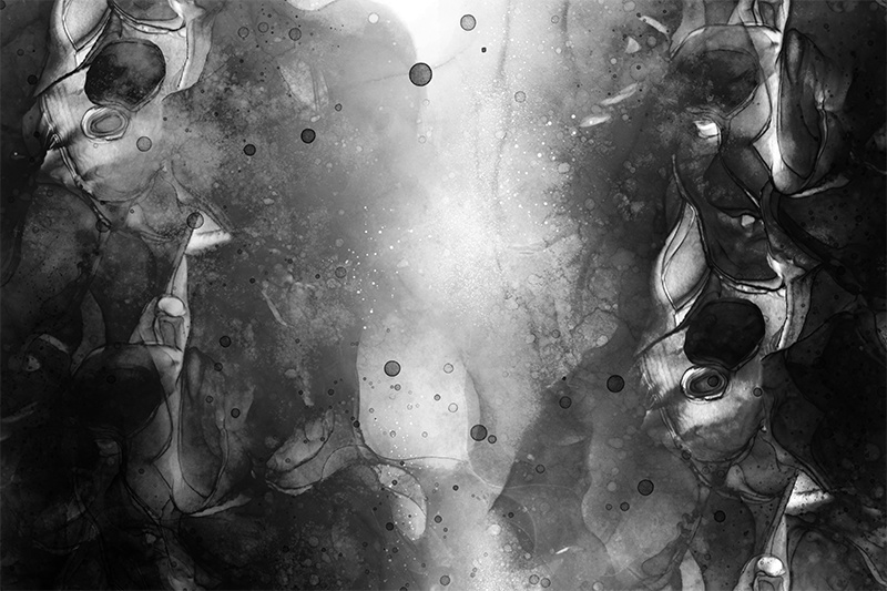 【印刷用】アルコールインクと水彩などのテクスチャ