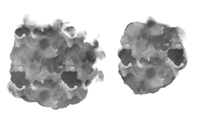 【印刷用】アルコールインクと水彩などのテクスチャ