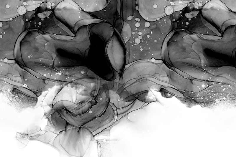 【印刷用】アルコールインクと水彩などのテクスチャ