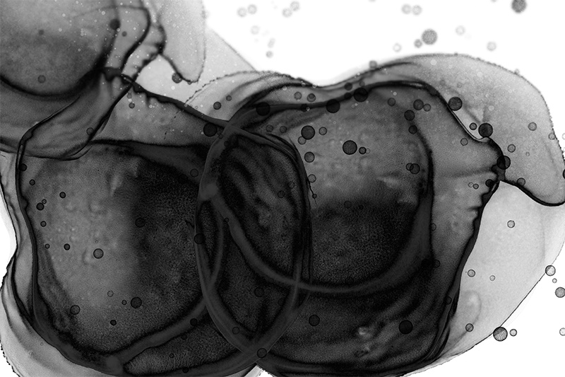 【印刷用】アルコールインクと水彩などのテクスチャ