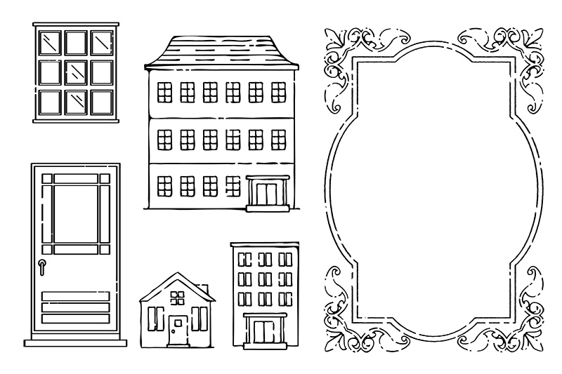 【印刷用】1色刷用手書きイラスト(いろいろ詰め合わせ)