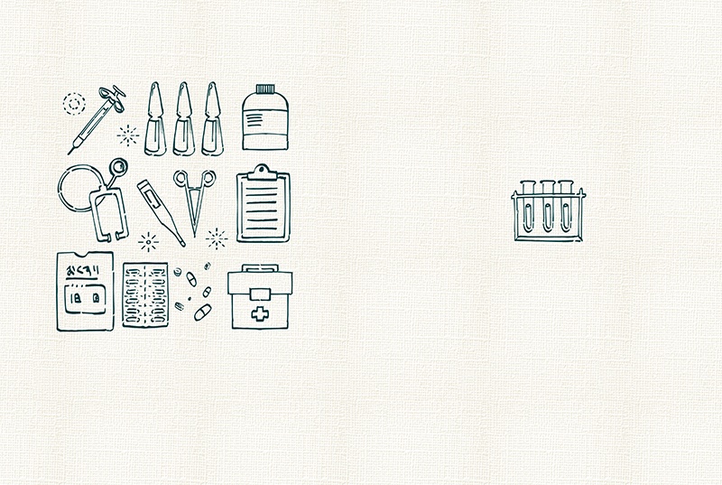 【印刷用】1色刷用手書きイラスト(いろいろ詰め合わせ)