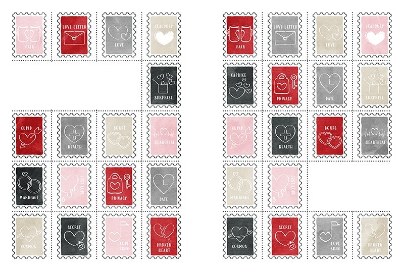 【印刷用】1色刷用手書きイラスト(いろいろ詰め合わせ)