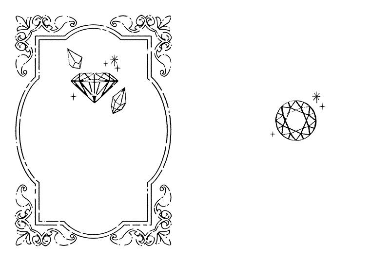 【印刷用】1色刷用手書きイラスト(いろいろ詰め合わせ)