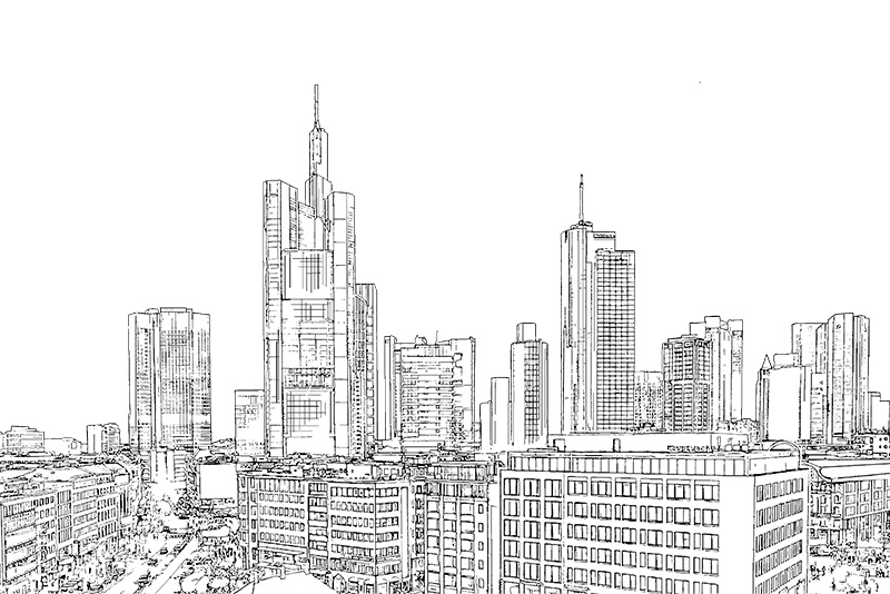 【印刷用】シティ・ポップイラスト素材