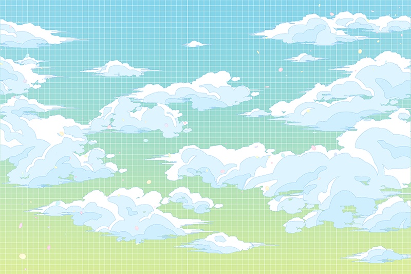 【印刷用】シティ・ポップイラスト素材