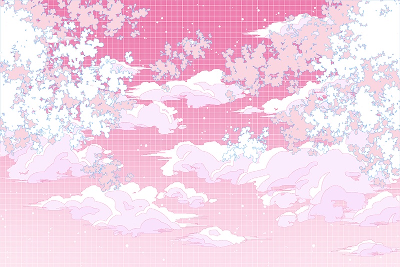 【印刷用】シティ・ポップイラスト素材