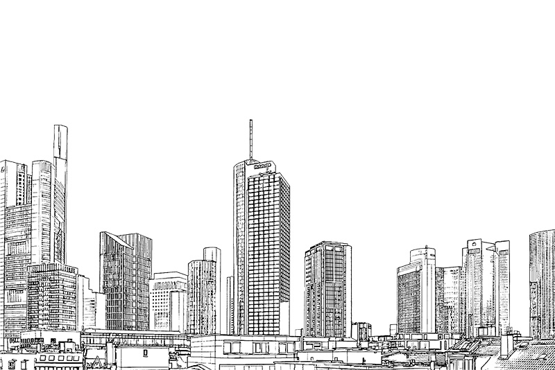 【印刷用】シティ・ポップイラスト素材