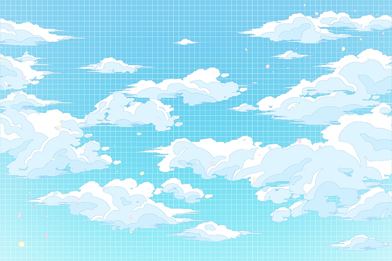 【印刷用】シティ・ポップイラスト素材