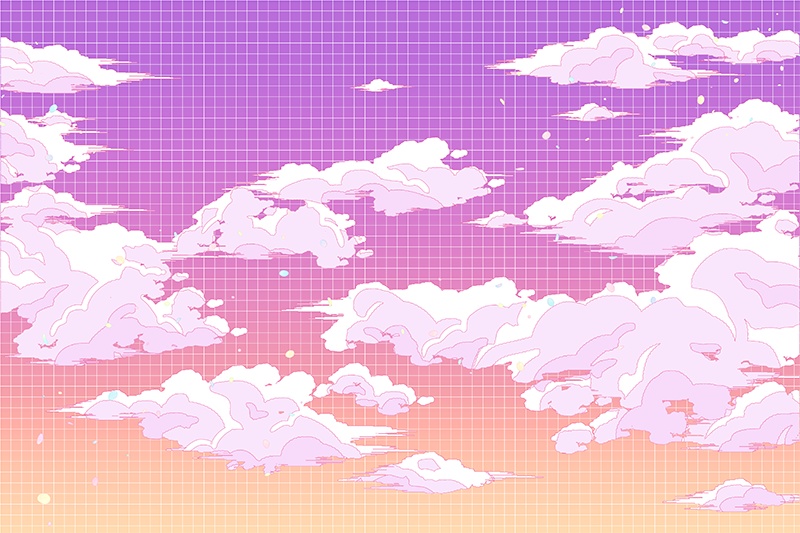 【印刷用】シティ・ポップイラスト素材