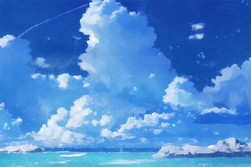 【印刷用】海のイラスト素材