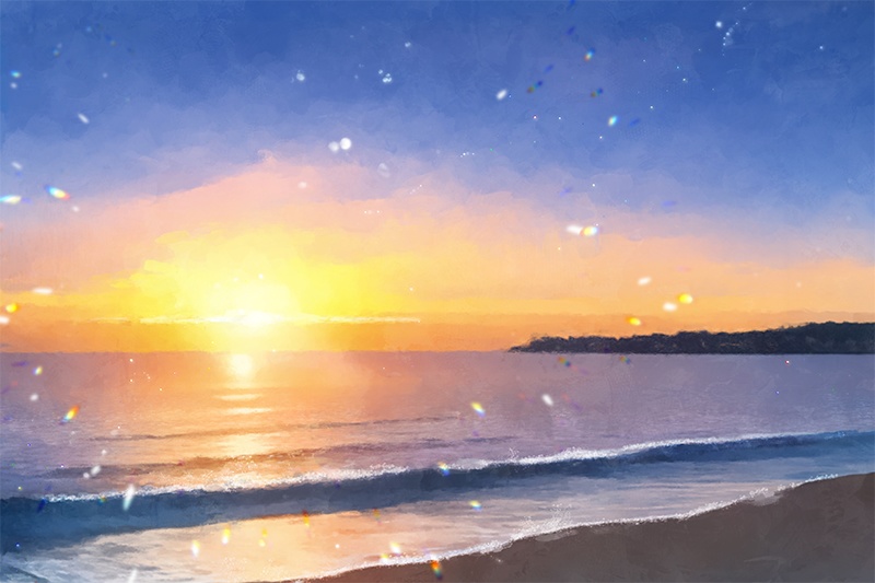 【印刷用】海のイラスト素材