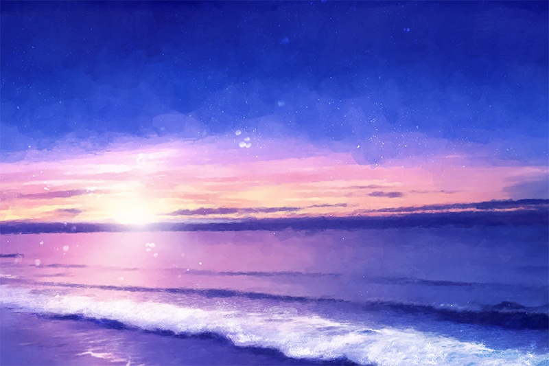 【印刷用】海のイラスト素材