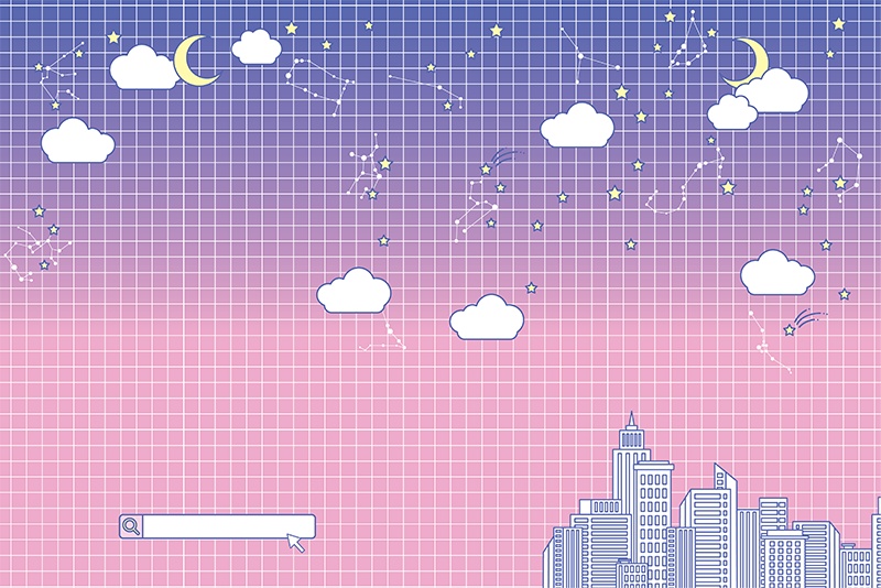 【印刷用】ガーリーポップ素材